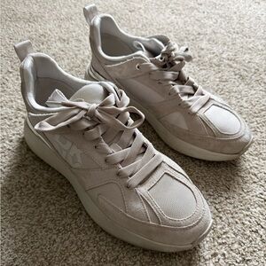 DKNY Cream Women's Sneakers